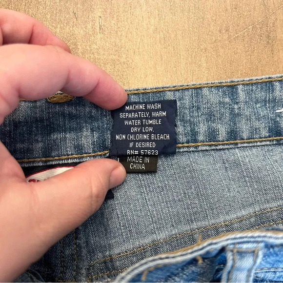 Zoey Beth Y2K Lace Up Tie Flare Jeans Size 13/14 - Picture 8 of 11